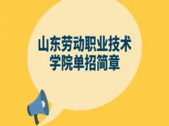 山东劳动职业技术学院单招简章-山东单招网