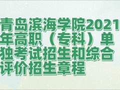 青岛滨海学院2021年高职（专科）单独考试招生和综合评价招生章程